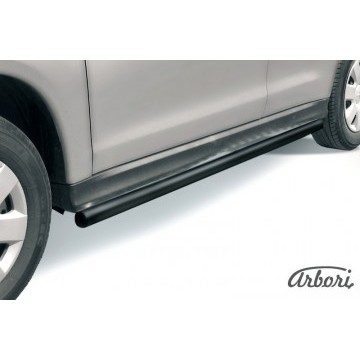 Защита порогов d57 труба Arbori черн. для Mitsubishi ASX 2015-2018
