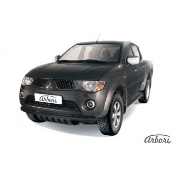 Защита переднего бампера d57 Arbori черн. для MITSUBISHI L200 2006-2015