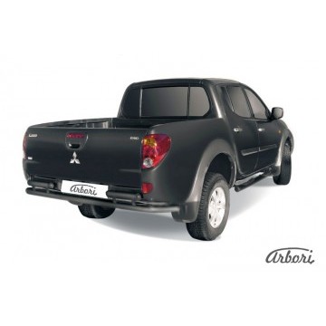Защита заднего бампера d57 Arbori черн. для MITSUBISHI L200 2006-2015