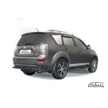 Уголки d57 Arbori черн. для Mitsubishi OUTLANDER XL 2007-2009