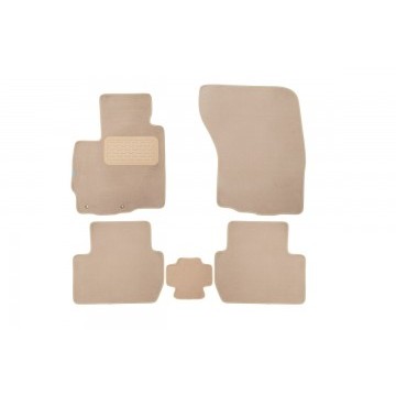 Коврики в салон Klever Premium  MITSUBISHI Outlander XL, 2010-2012, внед., 5 шт. (текстиль, бежевые)