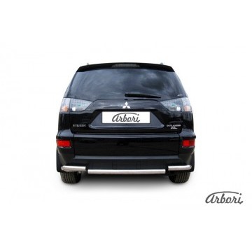 Защита заднего бампера d57 Arbori нерж. сталь для Mitsubishi OUTLANDER XL 2010-2012