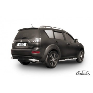 Уголки d57 Arbori нерж. сталь для Mitsubishi OUTLANDER XL 2010-2012