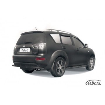 Уголки d57 Arbori черн. для Mitsubishi OUTLANDER XL 2010-2012