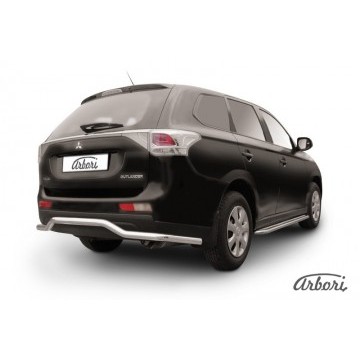 Защита заднего бампера d57 