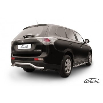 Защита заднего бампера d57 