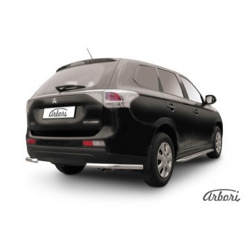 Уголки d57 Arbori нерж. сталь для Mitsubishi OUTLANDER 2014-2015