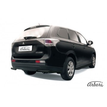 Уголки d57 Arbori черн. для Mitsubishi OUTLANDER 2014-2015