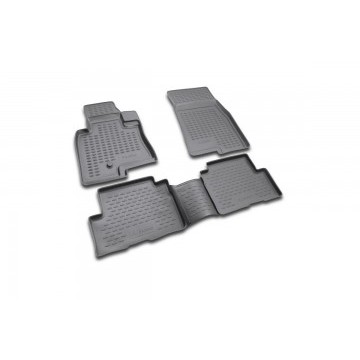 Коврики в салон MITSUBISHI Pajero III 5D 1999-2006, 4 шт. (полиуретан, серые)