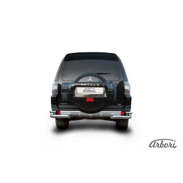 Уголки d76 Arbori нерж. сталь для Mitsubishi PAJERO IV 2014-нв