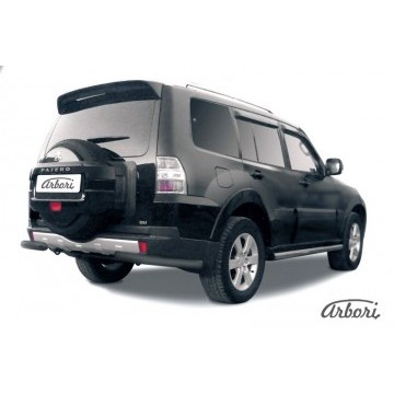 Уголки d76 Arbori черн. для Mitsubishi PAJERO IV 2014-нв