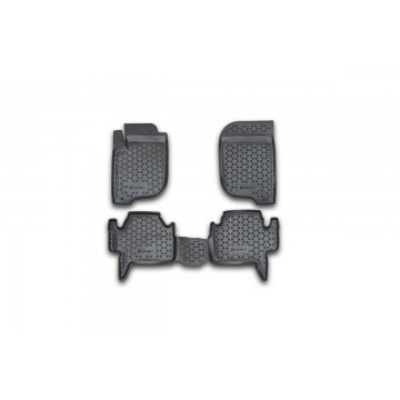 Коврики в салон MITSUBISHI Pajero Sport, 2008-2012 4 шт. (полиуретан, серые)