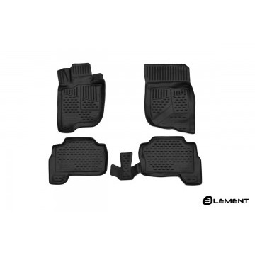 Коврики 3D в салон MITSUBISHI Pajero Sport, 2016->, 4 шт. (полиуретан)