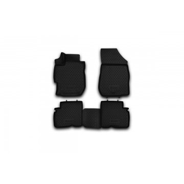 Коврики 3D в салон NISSAN Almera , 2012->, 4 шт. (полиуретан)