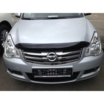 Дефлектор капота темный NISSAN ALMERA 2013-2018