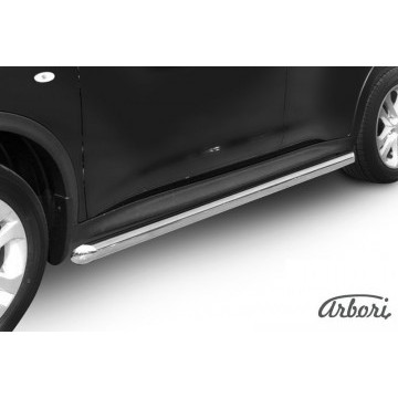 Защита порогов d57 труба Arbori нерж. сталь для Nissan JUKE 2011-2014
