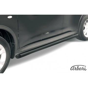 Защита порогов d57 труба Arbori черн. для Nissan JUKE 2011-2014