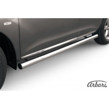 Защита порогов d76 труба Arbori нерж. сталь для Nissan MURANO 2011-2015