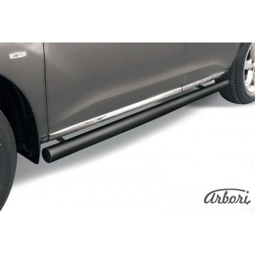 Защита порогов d57 труба Arbori черн. для Nissan MURANO 2011-2015