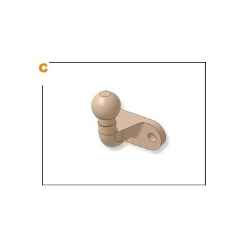 ТСУ на NISSAN Navara D40, 2005-2010,2010-2016/NISSAN NP 300 D23, 2016-, (с пластиковым бампером), тип шара: C
