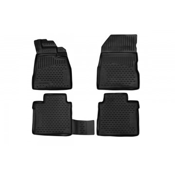 Коврики 3D в салон подходят для NISSAN Note, 2012->  П.Р. хетчбек, 4шт. (полиуретан)