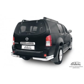 Уголки d76+d42 двойные Arbori нерж. сталь для Nissan PATHFINDER 2004-2010