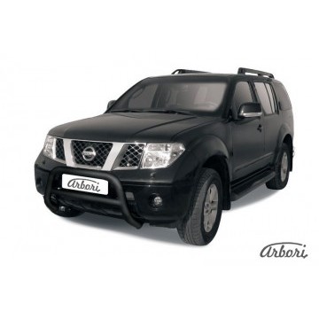 Кенгурятник d76 низкий Arbori черн. для Nissan PATHFINDER 2004-2010