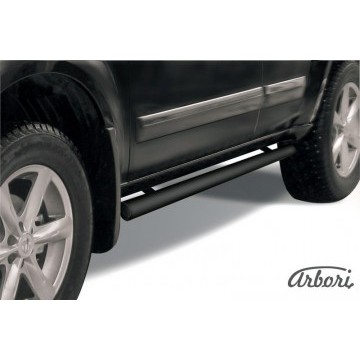 Защита порогов d76 труба Arbori черн. для Nissan PATHFINDER 2004-2010