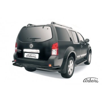 Уголки d76+d42 двойные Arbori черн. для Nissan PATHFINDER 2011-2014