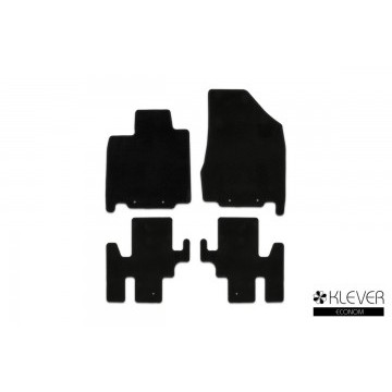 Коврики в салон Klever Econom NISSAN Pathfinder, 2014->, внед., 4 шт. (текстиль)