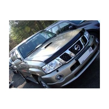 Дефлектор капота темный NISSAN PATROL/SAFARI 2004-2009,