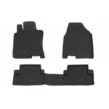 Коврики в салон NISSAN Qashqai 2007-2014, 4 шт. (ПУ, повышенная износостойкость)