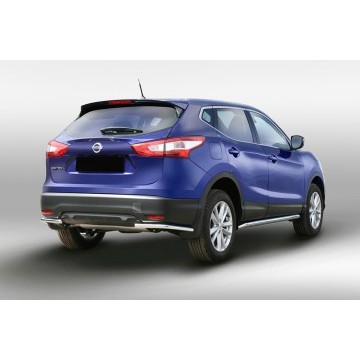 Защита задняя уголки d42,Nissan Qashqai 2014-, NQSH.76.5081