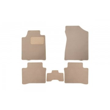 Коврики в салон Klever Premium NISSAN Teana II 2008-2014, сед., 5 шт. (текстиль, бежевые)