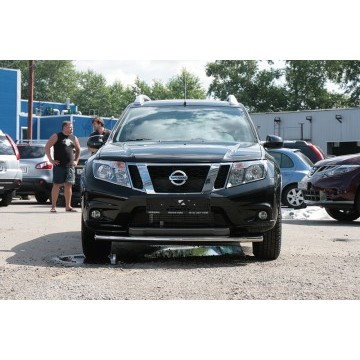 Защита переднего бампера труба d60,Nissan Terrano 2014-