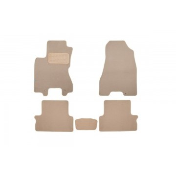 Коврики в салон Klever Premium NISSAN X-Trail T31 2007-02/2015, кросс., 5 шт. (текстиль, бежевые)