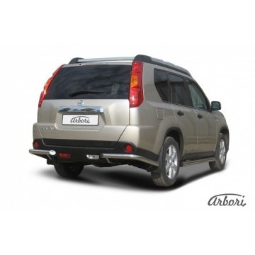 Уголки d57 Arbori нерж. сталь для Nissan X-TRAIL 2007-2011