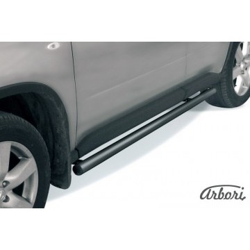 Защита порогов d57 труба Arbori черн. для Nissan X-TRAIL 2007-2011