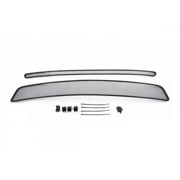 Сетка на бампер внешняя для NISSAN X-Trail 2007-2010, 2 шт., черн., 10 мм