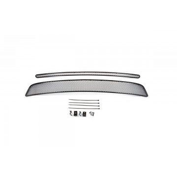 Сетка на бампер внешняя для NISSAN X-Trail 2007-2010, 2 шт., черн., 15 мм