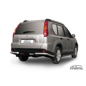 Уголки d57 Arbori нерж. сталь для Nissan X-TRAIL 2011-2015