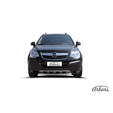 Защита переднего бампера d57 Arbori нерж. сталь для Opel ANTARA 2006-2011