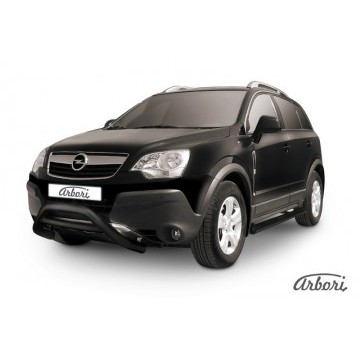 Кенгурятник d76 низкий Arbori черн. для Opel ANTARA 2006-2011