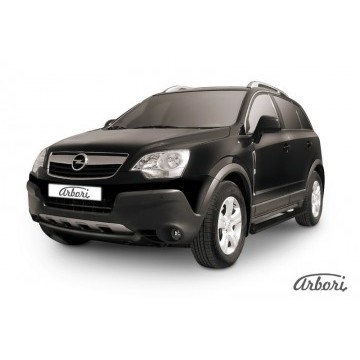 Защита переднего бампера d57 Arbori черн. для Opel ANTARA 2006-2011