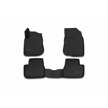 Коврики 3D в салон PEUGEOT 2008, 2014->, 4 шт. (полиуретан)