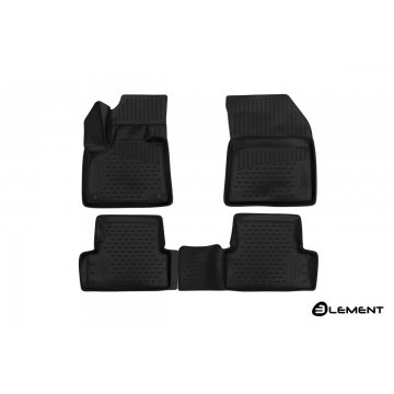 Коврики 3D в салон PEUGEOT 3008, 2017->, SUV, 4 шт. (полиуретан)