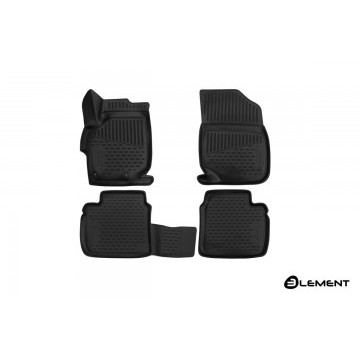 Коврики 3D в салон PEUGEOT 301, 2013->, 4 шт. (полиуретан)