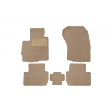 Коврики в салон Klever Premium PEUGEOT 4007 2007-2012, кросс., 5 шт. (текстиль, бежевые)