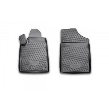 Коврики в салон PEUGEOT Partner 06/2008->, 4 шт. (полиуретан, серые)