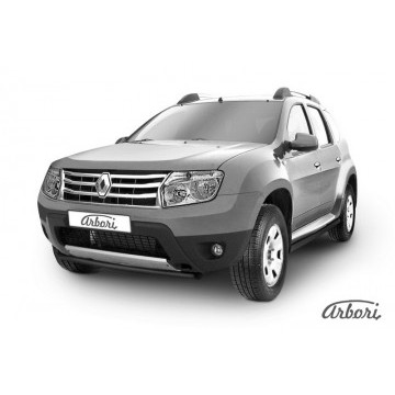 Защита переднего бампера d42 Arbori черн. для RENAULT Duster 2010-2015